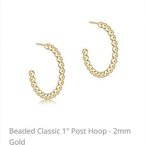 Enewton Beaded Post Hoop